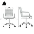 thumbnail image 7 of Furmax Task Chair with Swivel & Adjustable Height, 260 lb. Capacity, White, 7 of 7
