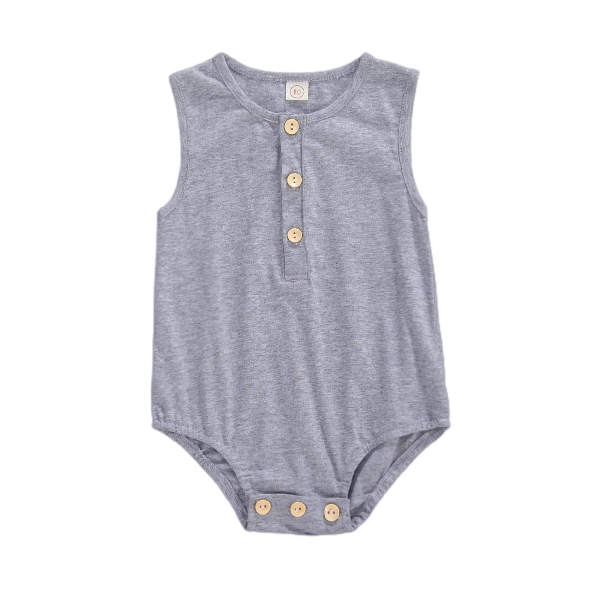 button romper baby