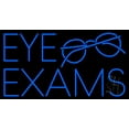 thumbnail image 1 of Eye Exams With Glass Logo LED Neon Sign 13 x 24 - inches, Black Square Cut Acrylic Backing, with Dimmer - Bright and Premium built indoor LED Neon Sign for Defence Force., 1 of 6