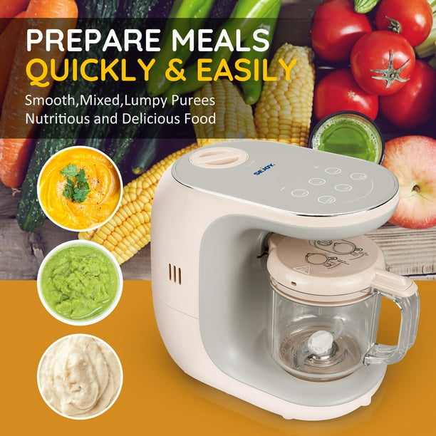 Baby Food Maker Baby Food Processor Blender Grinder Steamer Cooks Blends Healthy Homemade Baby Food In Minutes Touch Screen Control