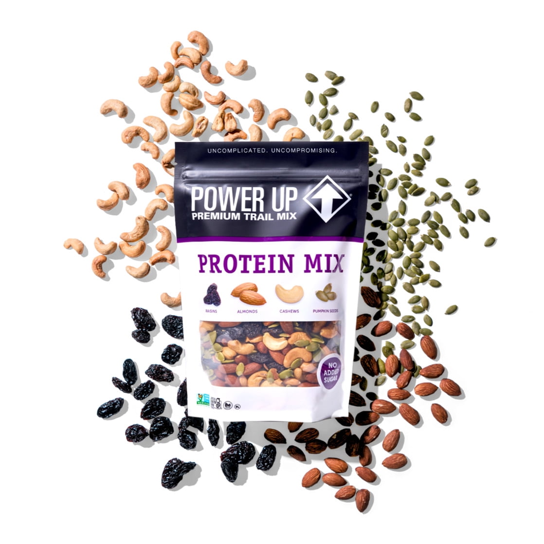 (5 pack) Power Up Trail Mix Protein Mix 14oz, Gluten Free, Vegan, Non-GMO