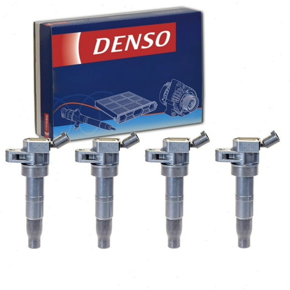 4 pc DENSO Direct Ignition Coils compatible with Hyundai Santa Fe Sport 2013-2016