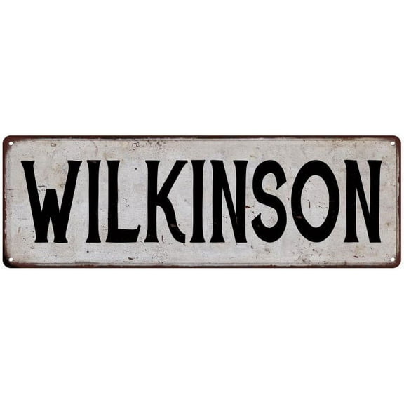 WILKINSON Vintage Look Rustic Chic Metal Sign 8x24 108240036952