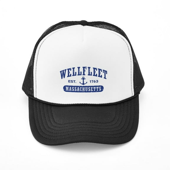 CafePress - Wellfleet MA - Adjustable Unisex Printed Trucker Hat with Mesh Back