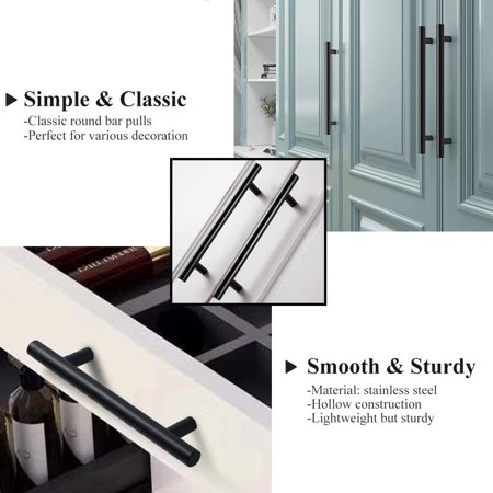 5 Pack 7 9 16 Inch Matte Black Cabinet Pulls 12 3 Flat Cup Drawer Kitchen Hardware Handles For Cupboard Canada Matte Black Cabinet Pulls, Matte Black Cabinet Pulls 12 Inch