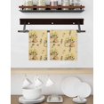 thumbnail image 3 of Easter Rabbits Kitchen Dish Towels for Drying Dishes Set of 4, Spring Yellow Flowers Country Plants Yellow Waffle Weave Microfiber Hand Tea Bathroom Towels Quick Dry & Absorbent Towel 15.7x23.6, 3 of 7