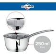 thumbnail image 3 of Küchenprofi 8-Ounce Stainless Steel Saucepan – Clad Bottom, Silver, Perfect for Sauces and Single Servings, 3 of 21