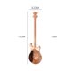 thumbnail image 1 of 1 cuchara de café en forma de guitarra de acero inoxidable, cuchara de café de 7 colores, cuchara de helado, barra de agitación Fivean unisex, 1 of 2