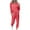 Pink, variant on Frostluinai Jogger Sets for Women 2 Piece Solid Lounge 2 Piece Long Sleeve Crew Neck Pullover Drawstring Pants Lightweight Sweatsuits with Pocket