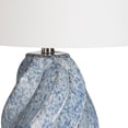 thumbnail image 3 of Crestview Collection Janice 3-Way Swirl Ceramic Table Lamp with White Linen Shade, 3 of 5