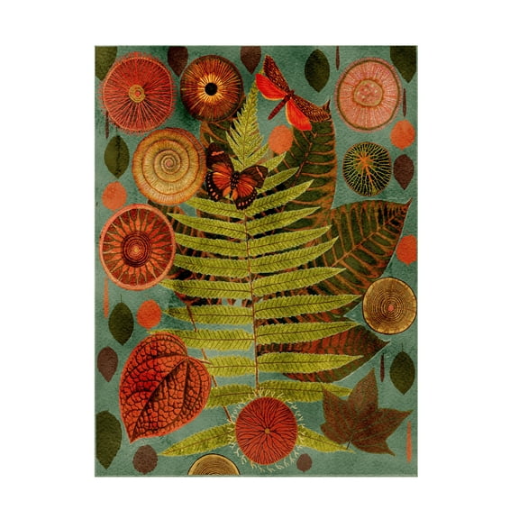 Trademark Fine Art giovanna nicolo  Terracotta Blues Variation Canvas Wall Art