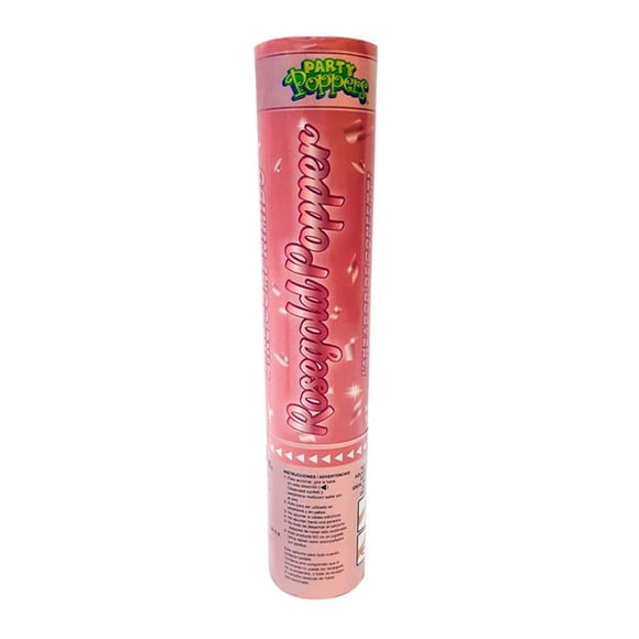 Party Popper Euro Novelty 20 cm Rosa Metálico 1 pza
