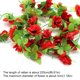 thumbnail image 4 of Toystoory 2 uds. De rosas artificiales pequeñas, enredadera colgante, decoración de plantas falsas para bodas Decoración del hogar rojo, 4 of 6