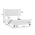 thumbnail image 7 of King Modern Wing Fabric Bed in Dove Gray, 7 of 7