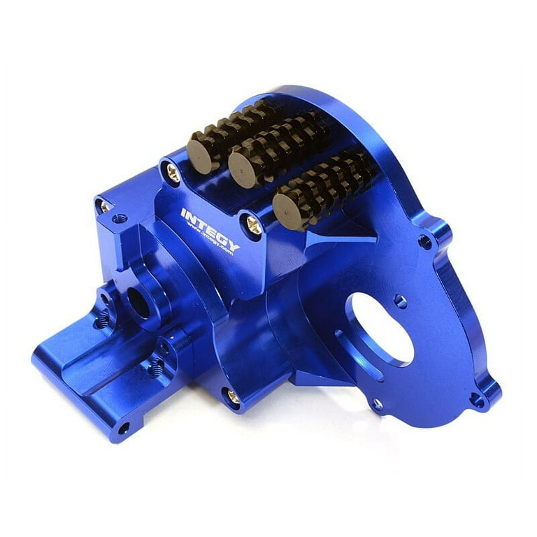 Integy RC Toy Model Hop-ups C28196BLUE Alloy Gearbox Housing for