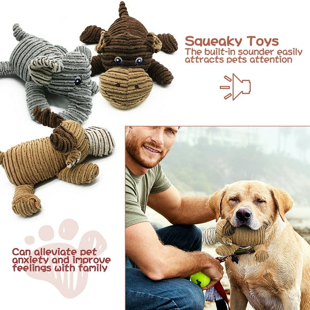 Lowestbest Puppy Chew Toys, Squeaky Toys for Puppies, Toy Dog Chew Toy for Teething Chewing and