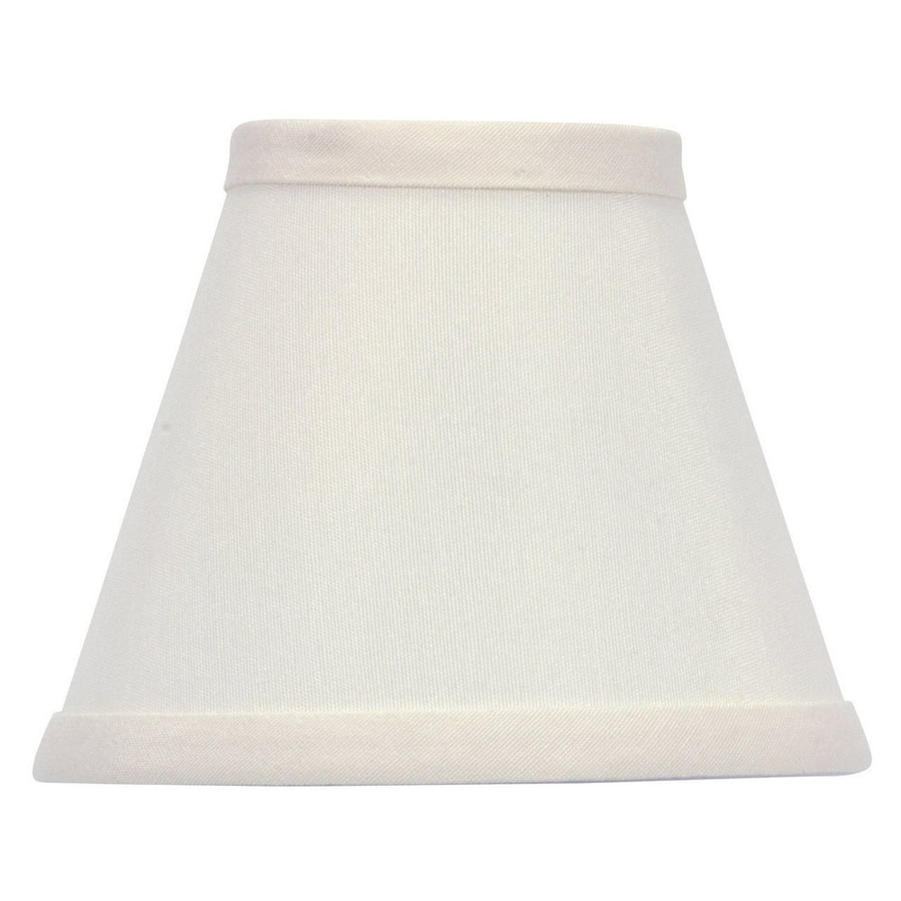 5 Inch White Silk Type Chandelier Lamp Shade Clips Onto Bulb Walmart