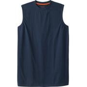 Boulder Creek by KingSize Men's Big & Tall Longer-Length Heavyweight Muscle Tee - 6XL, Navy