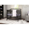 DaVinci Emily 2in1 Mini Crib and Twin Bed, Ebony Black