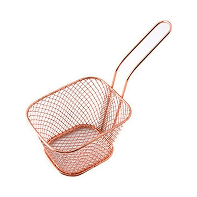 Panier de Service Carré pour Frites, Filet de Cuisson pour Frites, Outil de Cuisine pour Restaurant