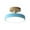 Blue, variant on Meitianfacai Wood LED Mount Ceiling Light, 2700K-3500K Modern Round Close to Ceiling Lighting Fixtures, Minimalist Ceiling Lamp for Bedroom, Kitchen, Hallway, Laundry Room