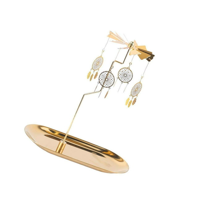 Gold Candle Holder Rotating Tea Tea Light Holder Light Candleholder Moon Light Holder Candleholder Decor B