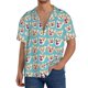 thumbnail image 1 of Fotbe Cute Corgi Head Camisa Estampada de Manga Corta para Hombre, Casual de Verano, Estilo Playero, Sin Arrugas-3X-Large, 1 of 5