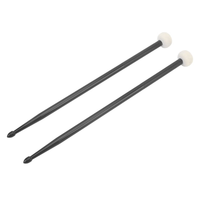 Mazo de tambor de nailon, mazo de tambor de 2 piezas, mazo de tambor de fieltro, palo de mazo de tambor, calidad superior