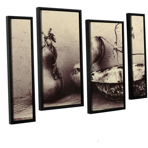 ArtWall Elena Ray "Gourds And Bowl" 4-Piece Floater-framed Canvas Staggered Set