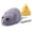 Gray, variant on Tigozz Remote Control Mouse Cat Toy, Realistic Plush Moving Rat with Cheese-Shaped Infrared Controller, 4-Way Interactive Chase Toy