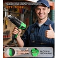 thumbnail image 2 of COMTO 1800W Industrial Heat Gun, Fast Heating 122&acirc;??-1202&acirc;?? Variable Temperature Control Overheat Protection 2 Speed Air Flow with 4 Noz, 2 of 8