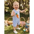 thumbnail image 5 of Aojekbee Baby Boy Easter Romper 0-18M Sleeveless Round Neck Bunny Embroidery Jumpsuit Newborn Playsuit, 5 of 9