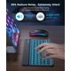 thumbnail image 4 of EMTRA-Teclado retroiluminado con Bluetooth, Mouse para IOS, Android, Windows, iPad, portugués, español, 4 of 4