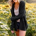 thumbnail image 1 of LOVZFMLL Cardigan pour Femmes Mode Cardigan Décontracté à Manches Poches Solide, 1 of 8
