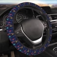 thumbnail image 4 of Kdxio Neon City Map Print Elastic Stretch Steering Wheel Cover,Auto Steering Wheel Cover,15 Inch Anti-Slip,Warm in Winter and Cool in Summer,Fit Suvs,Vans Cars,Trucks, 4 of 5