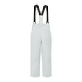 thumbnail image 4 of Gpaecead 4-18 Years Kids' Snow Bib Boys And Girls Ski Pants Overalls Solid Color Windproof Waterproof Warm Fleece Thickening Pants White, 4 of 5