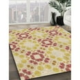 thumbnail image 3 of Ahgly Company Tapis Rond Lavable en Machine Intérieur Transitionnel Brun Or, 7 Pieds Rond, 3 of 7