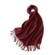 thumbnail image 1 of Minnieouse Bufanda de tubo elegante con flecos, cálida y moderna para todas las ocasiones, bufandas de punto fino de invierno Accesorios de disfraces Vino rojo, 1 of 6