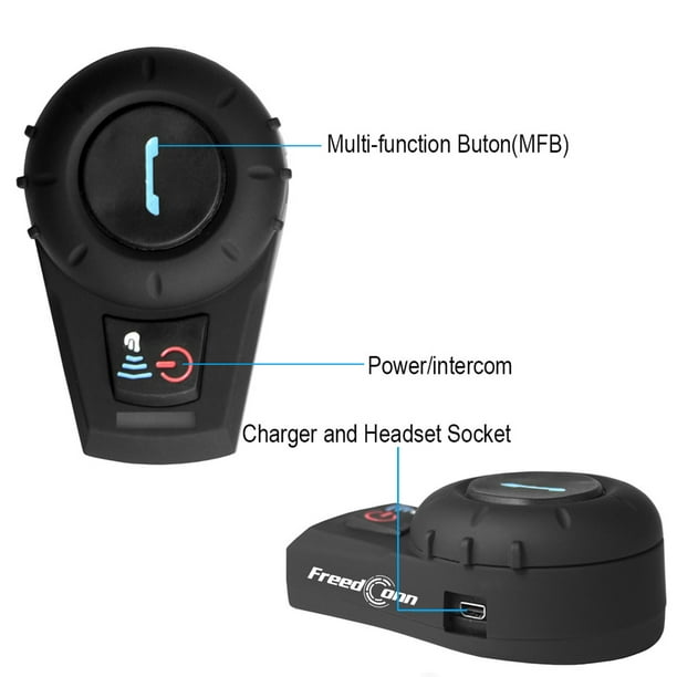 Motorcycle Bluetooth Headset,Bluetooth Headset Intercom for Motorcycle/Skiing/Scooters, 500M FDCVB Waterproof Hemet Communication System - Walmart.com