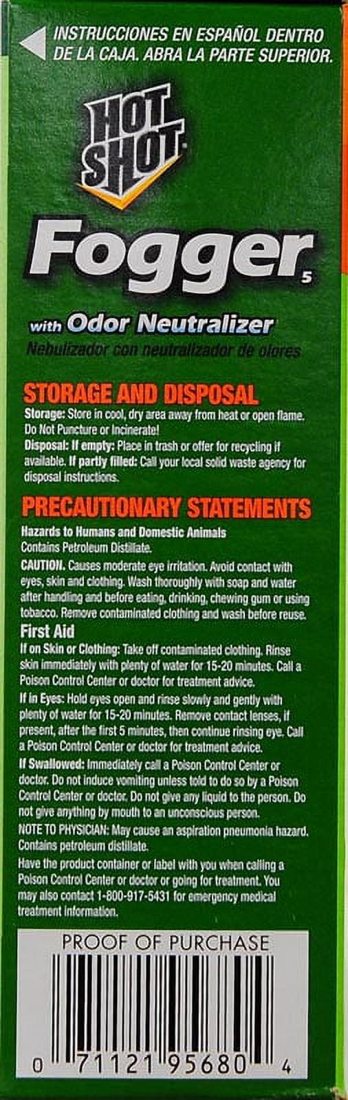 Hot Shot: Fogger5 Bonus 33% More With Odor Neutralizer Cans, 4 ct