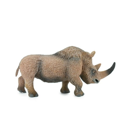 Woolly Rhino Prehistoric Mammal Dinosaur Museum Quality Hand Painted Very Realistic Rubber Figure Model Educational 6 1/2 CH279 BB125