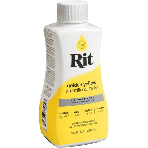 Rit All Purpose Liquid Dye, Golden Yellow, 8 fl oz