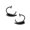 Black, variant on Elegant Without Piercing Fang Lip Cuffs Trendy Fang Lip Cuffs Without Piercing Rings Stainless Steel Studs For Adults