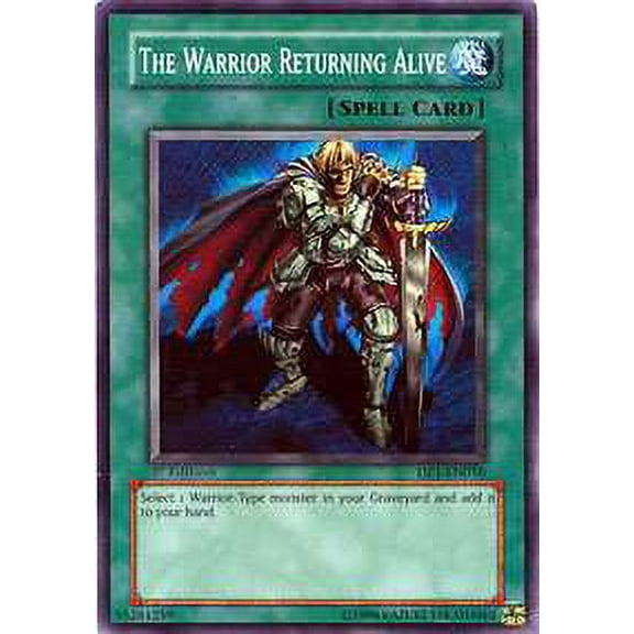 YuGiOh Duelist Pack Jaden Yuki Common The Warrior Returning Alive DP1-EN016