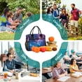 thumbnail image 6 of FORMRS Insulated Lunch Bag Unisex Large Capacity with Shoulder Strap, Galaxy Pattern, 6 of 6