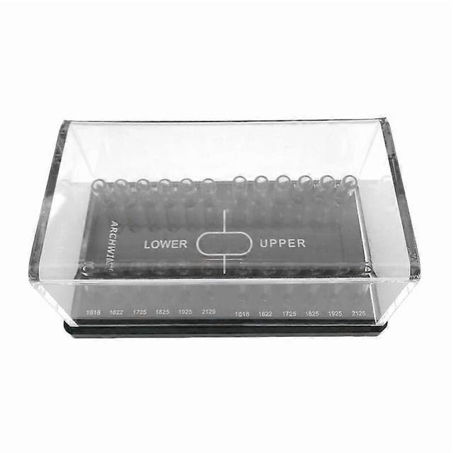 Dental Acrylic Organizer Holder for Orthodontic Round/Rectangular Arch wires Case