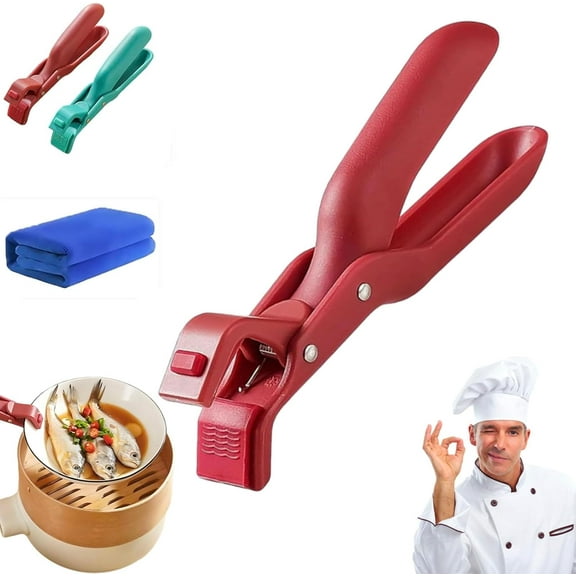 Multi-angle Hot Plate Gripper, 2025 Hot Plate Grippers Tongs, Non-slip Heat Insulation Anti-Scald Clip, Bowl Dish Plates Gripper Clips