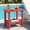 Chinese Red, variant on OTSUN Adirondack Outdoor Side Table, 16" HDPE Patio Side Table with Shelf, Weather Resistant Easy Maintenance for Backyard Pool Porch Garden & Lawn