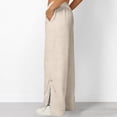 thumbnail image 6 of Sweatpants for Women 2026 Spring Fall Elastic Waist Wide Leg Lace Side Split Hem Casual Loose Sweat Pants with Pockets, 6 of 9