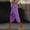 Purple women's capri pants elastic waist a1, variant on Cagogo Women's Capri Pants Elastic Waist Loose Flowy Cropped Trousers Summer Casual Palazzo Pants for Beach Work Lounge Fashion Beachwear Clothes, Mint Green M